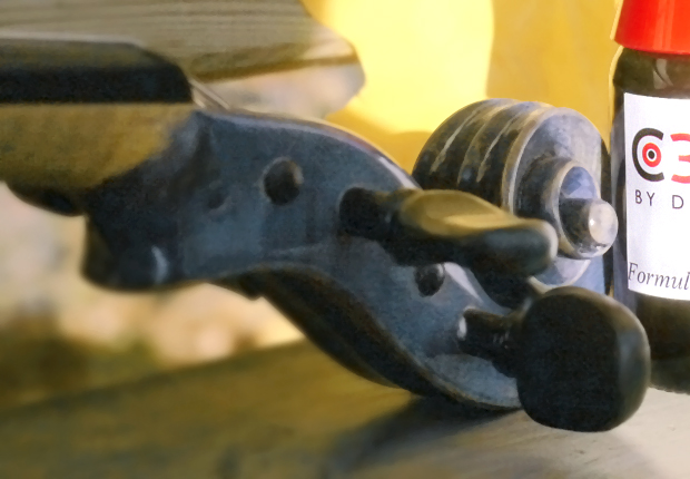 Ennemoser-Geige - Blaue Violine - Schnecke Blaue Violine - Schnecke Dieter Ennemoser